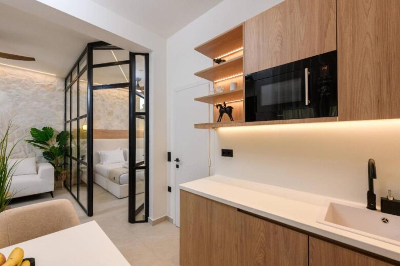 Fully equipped kitchen with dishwasher and coffee machine – Sentio Thassos