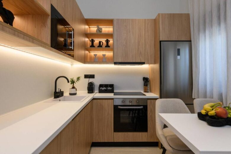 Fully equipped kitchen with dishwasher and coffee machine – Sentio Thassos