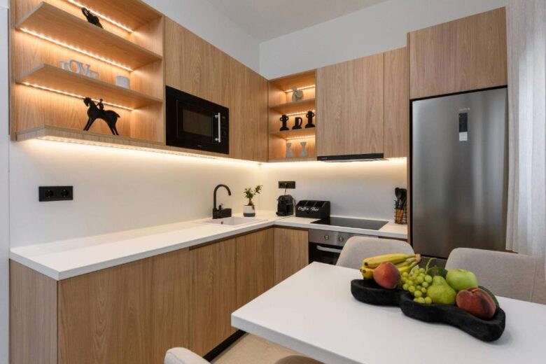 Fully equipped kitchen with dishwasher and coffee machine – Sentio Thassos