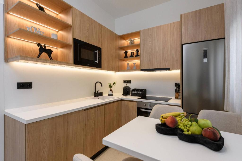 Fully equipped kitchen with dishwasher and coffee machine – Sentio Thassos