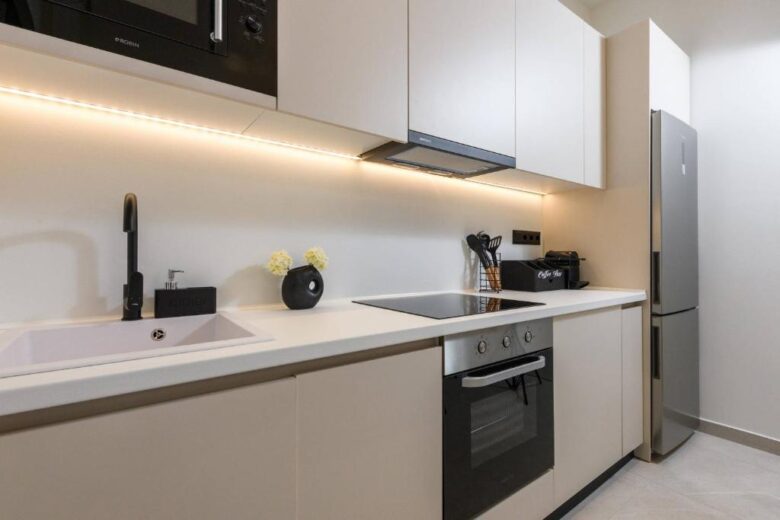 Fully equipped kitchen with dishwasher and coffee machine – Sentio Thassos