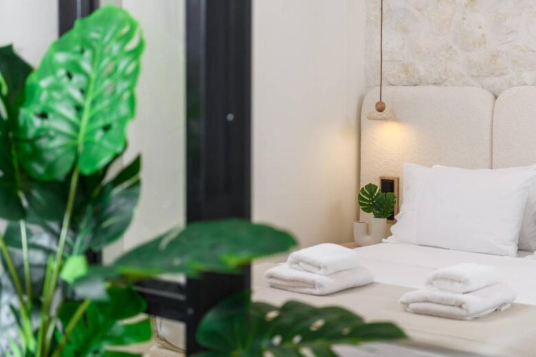 Sentio Thassos Suites exterior with garden and jacuzzi