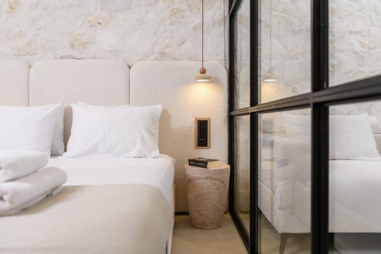 Sentio Thassos Suites exterior with garden and jacuzzi