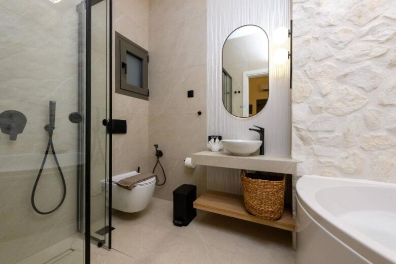 Sentio Thassos Suites exterior with garden and jacuzzi