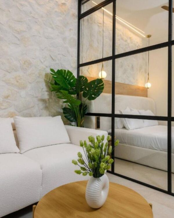 Sentio Thassos Suites exterior with garden and jacuzzi