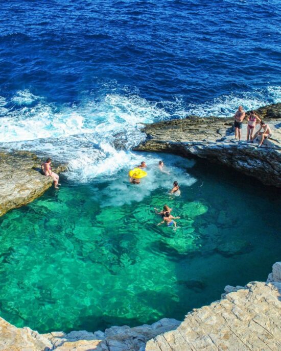 Sentio Thassos Suites exterior with garden and jacuzzi
