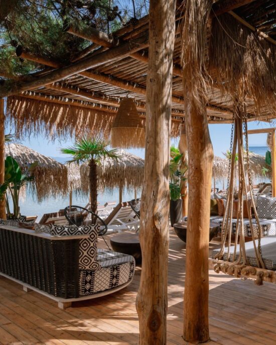 Sentio Thassos Suites exterior with garden and jacuzzi